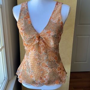 Chiffon Layered Sleeveless Blouse